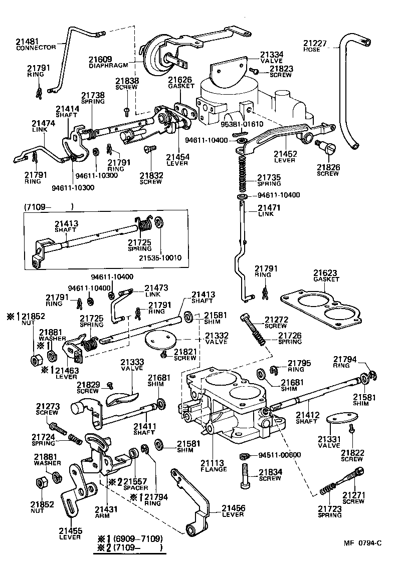 21406-60071 LEVER, THROTTLE product image