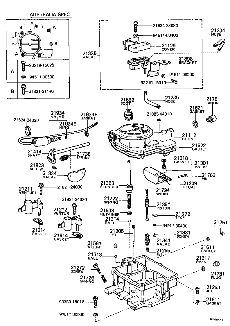 21814-33010 SCREW, 1ST IDLE ADJUSTING product image
