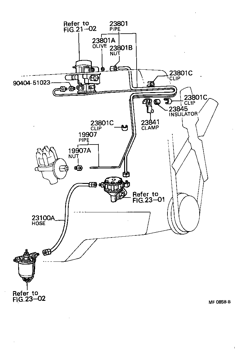90468-05005 CLIP(FOR CARBURETOR FUEL HOSE) product image