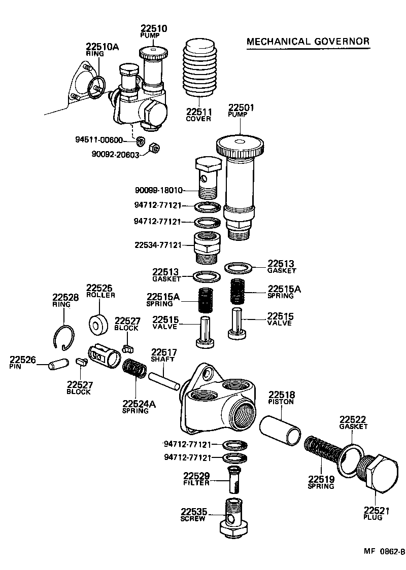 22510-46010 PUMP ASSY, FUEL FEED product image