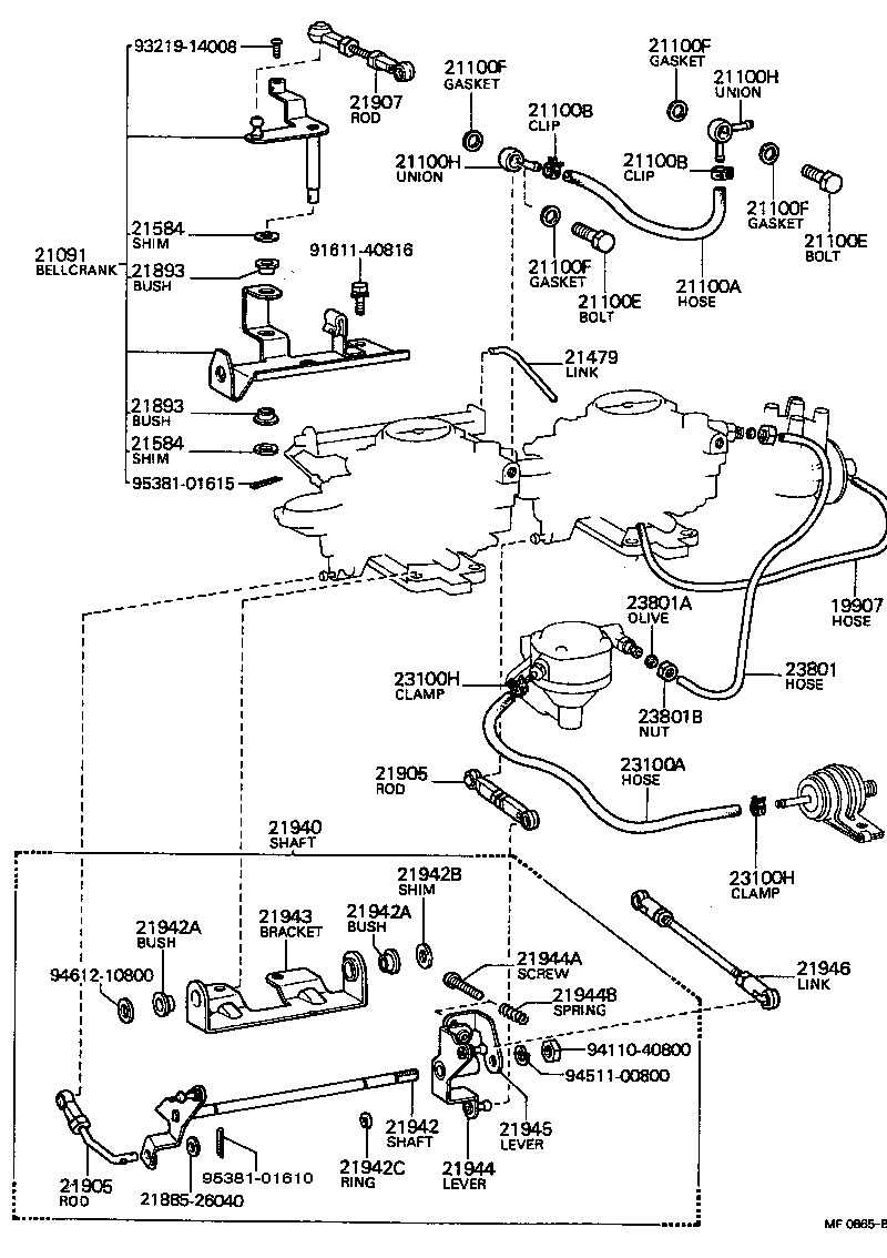 21462-26040 LEVER, ADJUSTING(FOR ACCELERATOR LINK SHAFT) product image