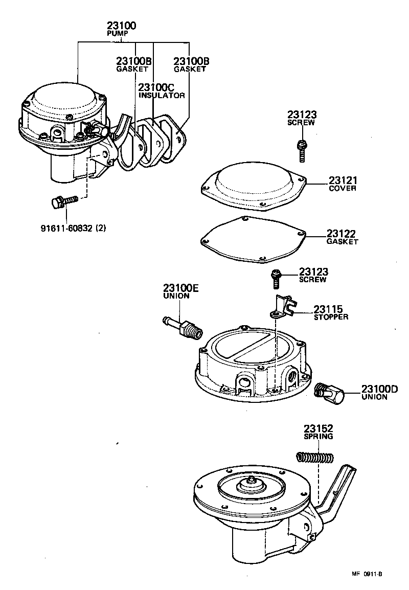 23100-79045 PUMP ASSY, FUEL product image