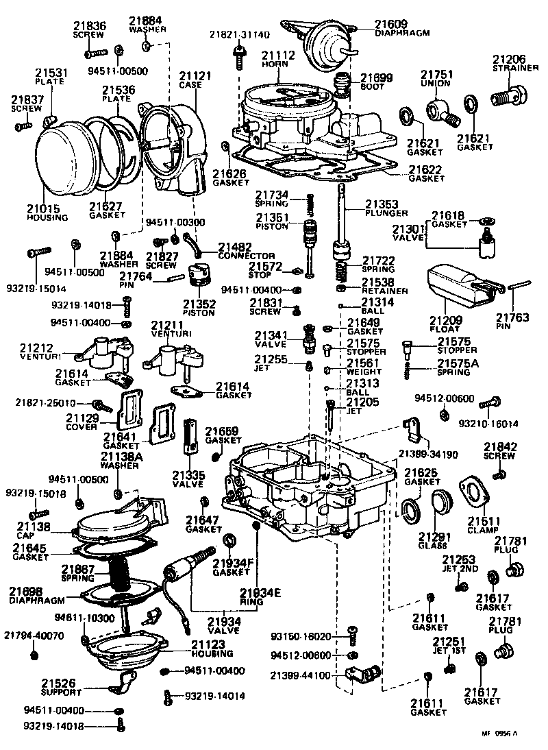 Toyota 21249-38010 PIPE OR HOSE