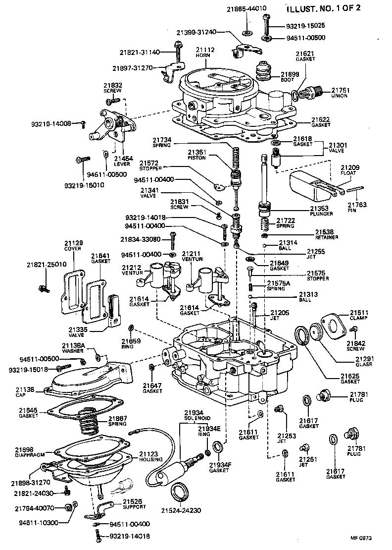21013-44053 FLANGE, CARBURETOR product image