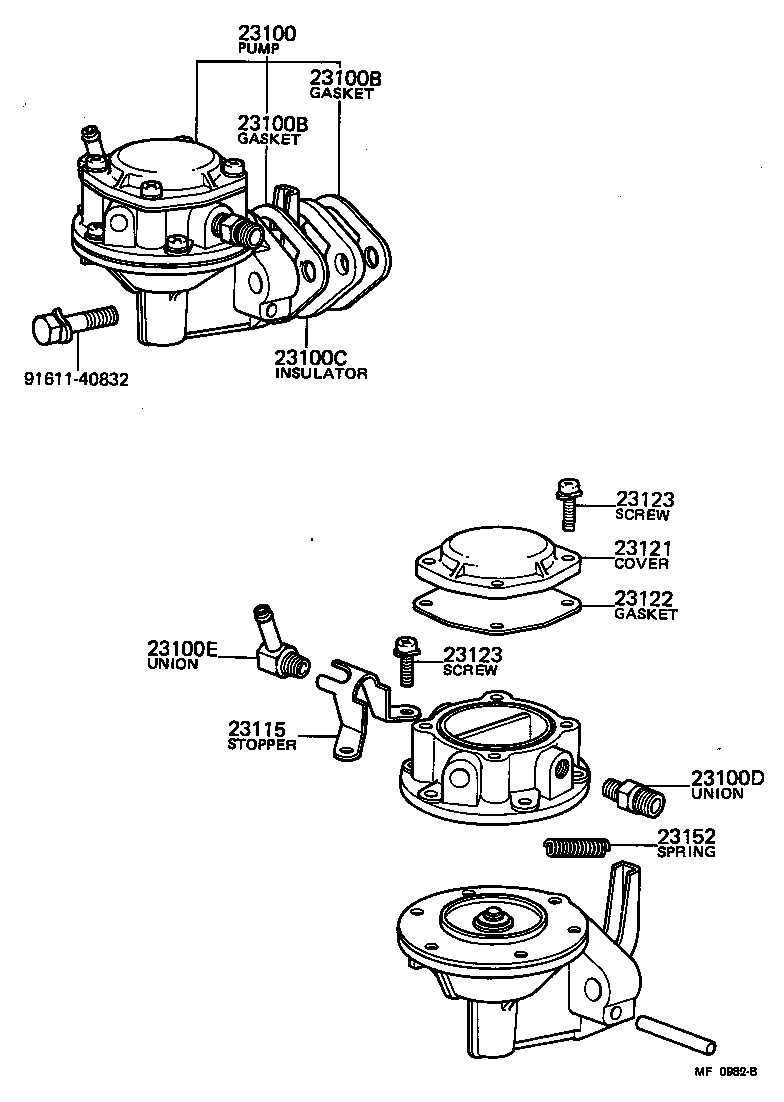 23100-39017 PUMP ASSY, FUEL product image