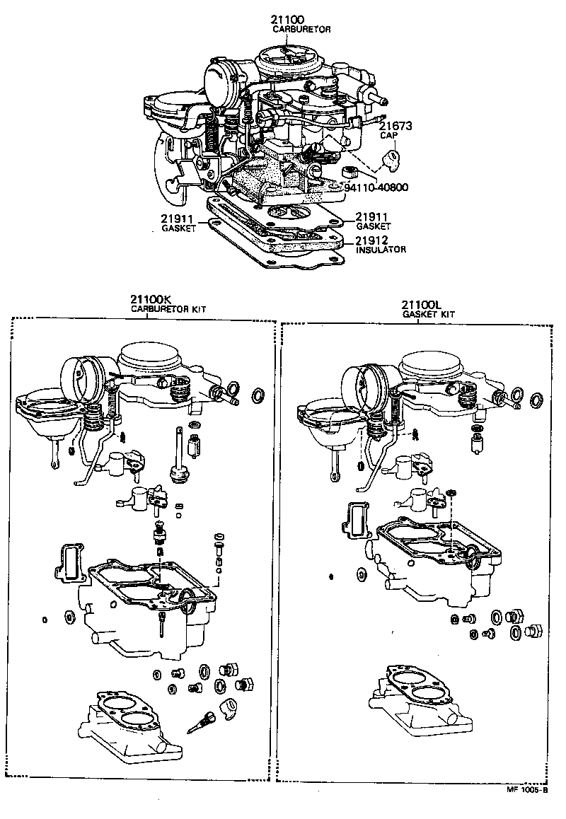 21100-25014 CARBURETOR ASSY product image