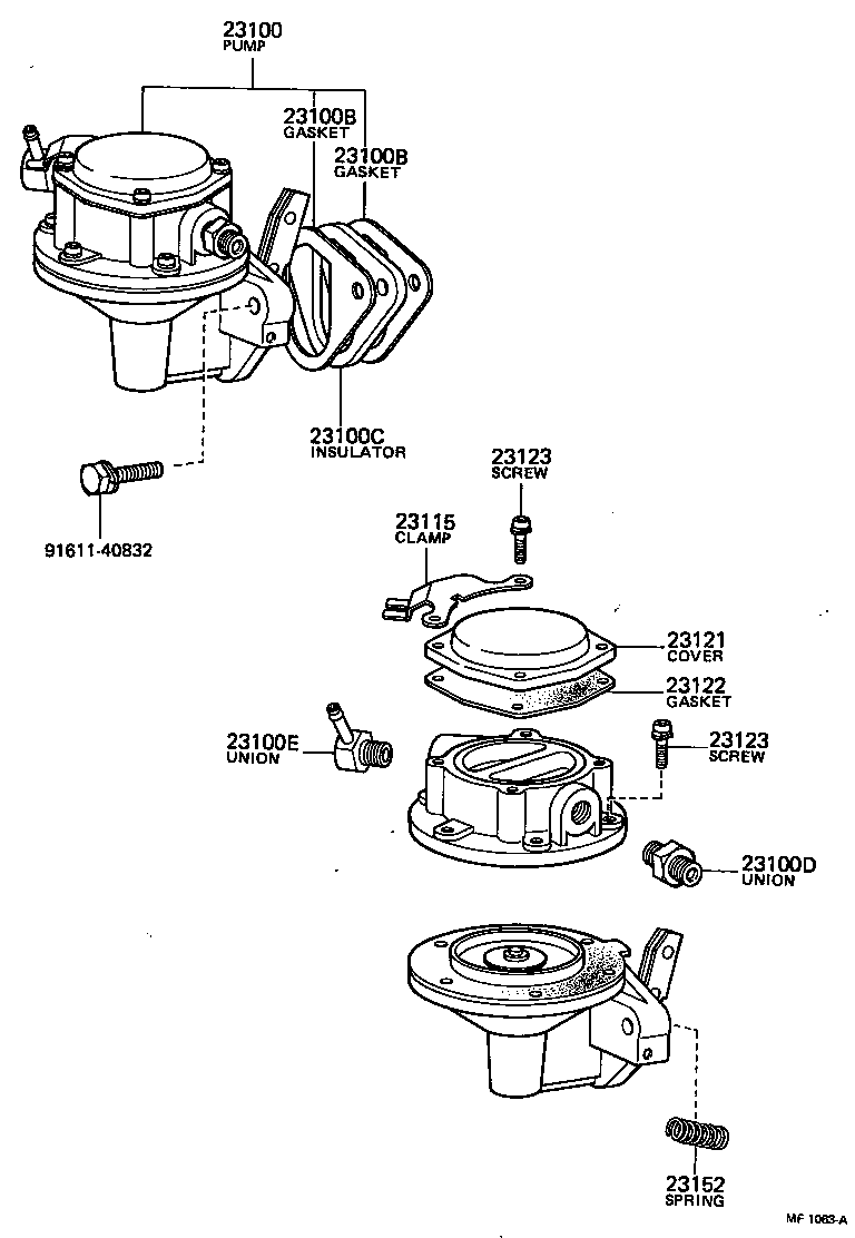 23100-39016 PUMP ASSY, FUEL product image