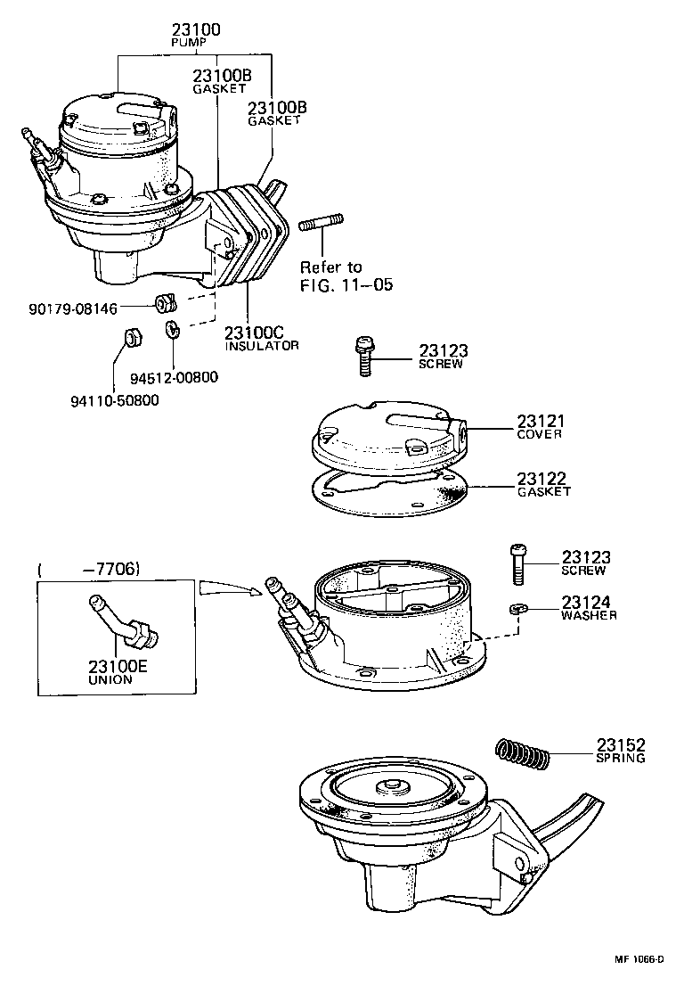 23100-49136 PUMP ASSY, FUEL product image
