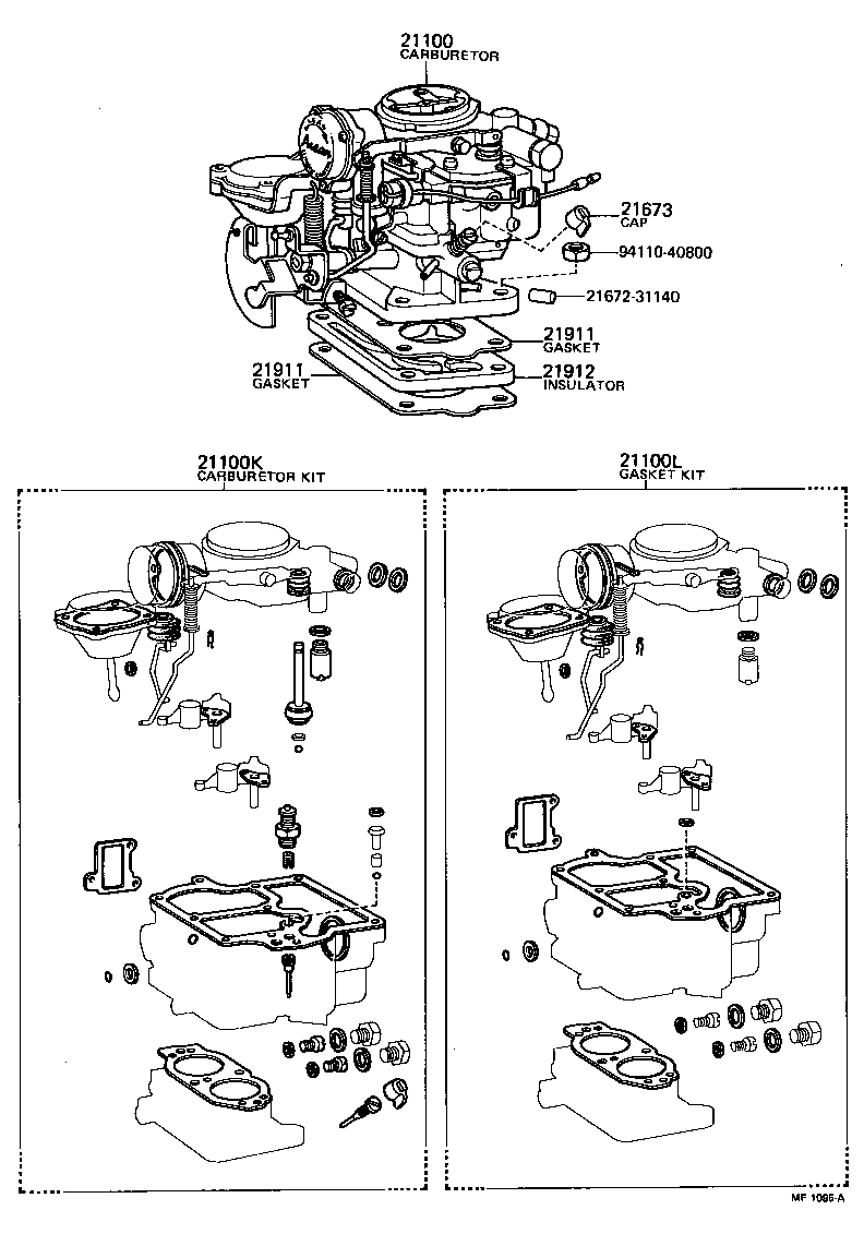 04211-13160 CARBURETOR KIT product image