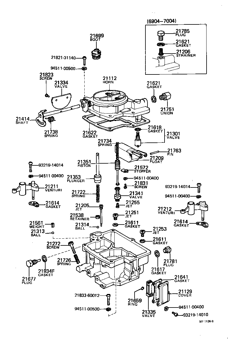 21273-13390 SCREW, 1ST IDLE ADJUSTING product image