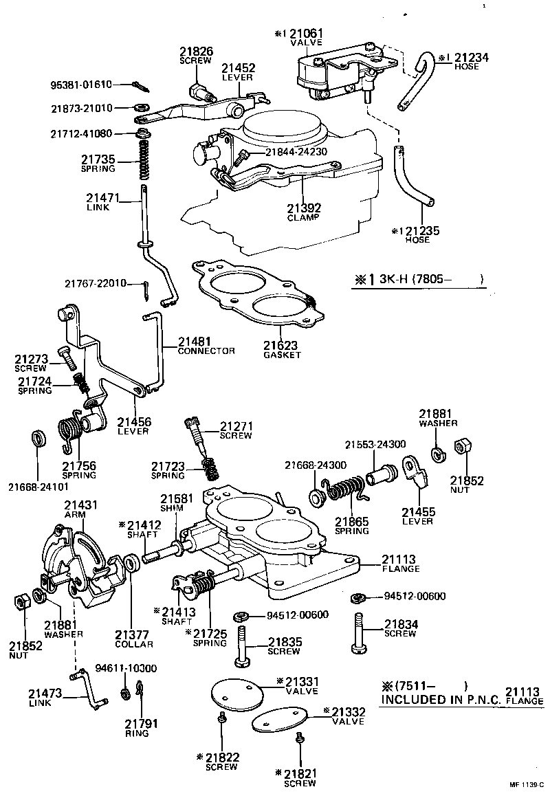 21273-13390 SCREW, 1ST IDLE ADJUSTING product image