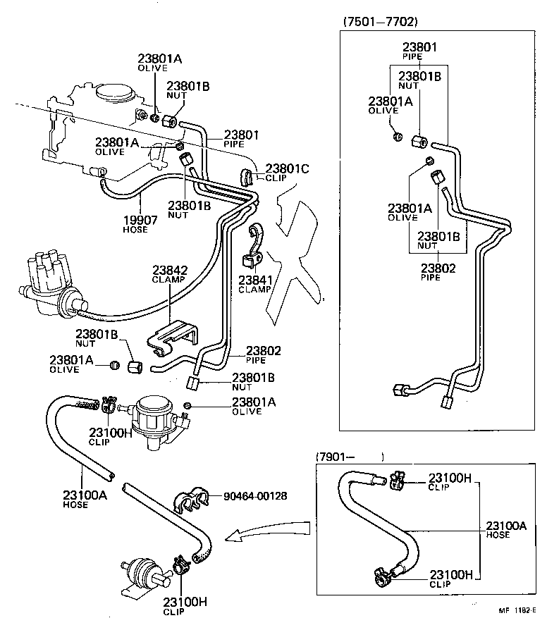 90468-05005 CLIP(FOR CARBURETOR FUEL HOSE) product image
