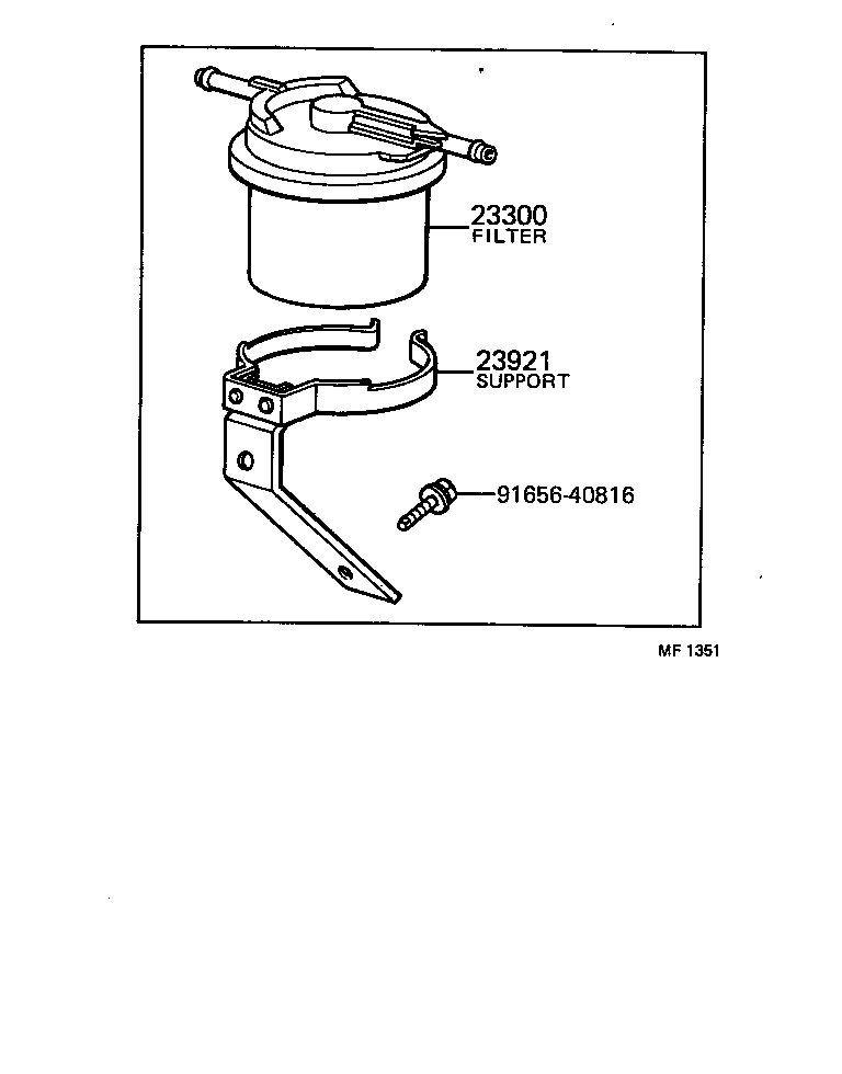 90461-10945 SUPPORT, FUEL FILTER product image