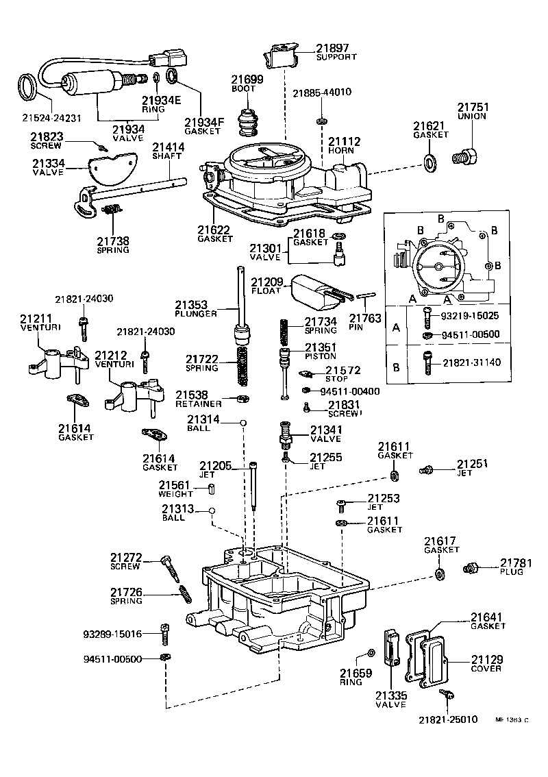 21814-33010 SCREW, 1ST IDLE ADJUSTING product image