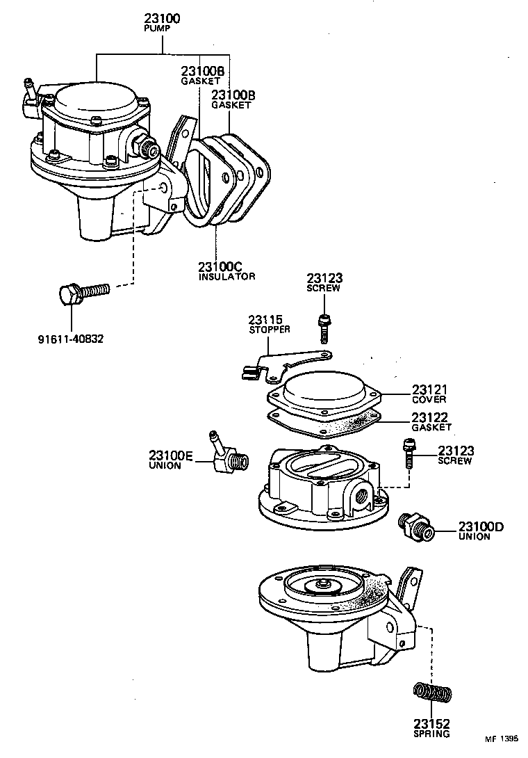 23100-39017 PUMP ASSY, FUEL product image