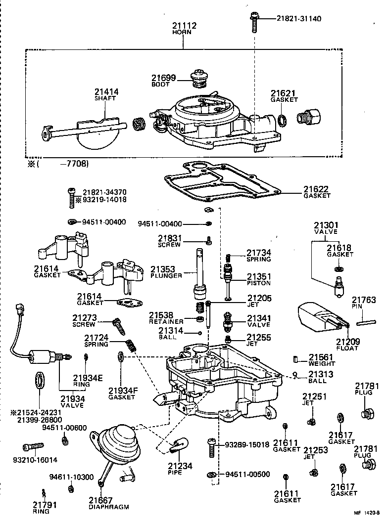 21272-24100 SCREW, 1ST IDLE ADJUSTING product image