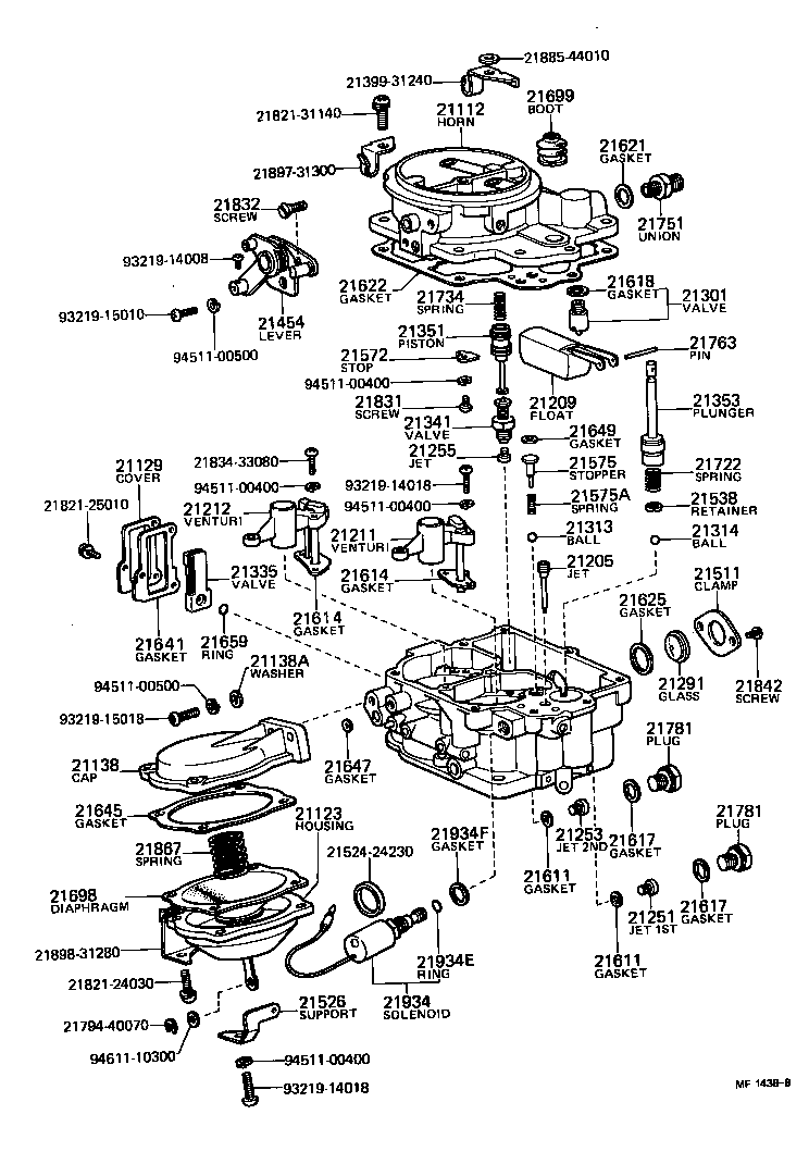 21272-34440 SCREW, 1ST IDLE ADJUSTING product image