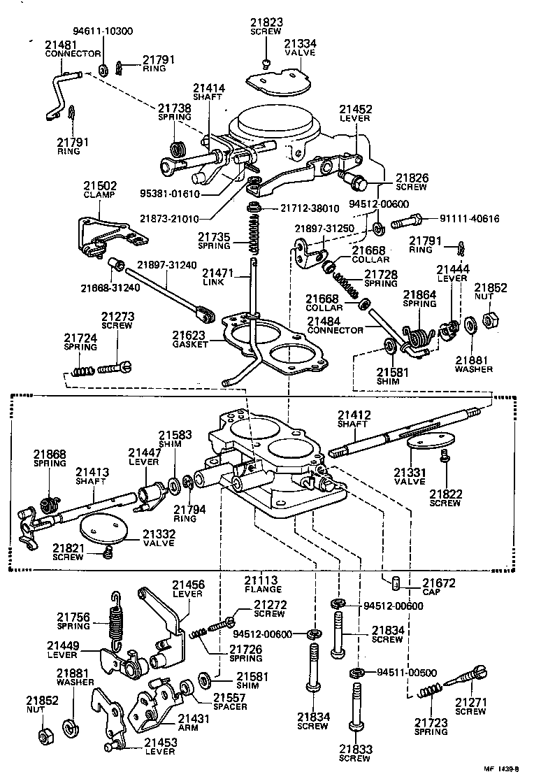 21013-44053 FLANGE, CARBURETOR product image