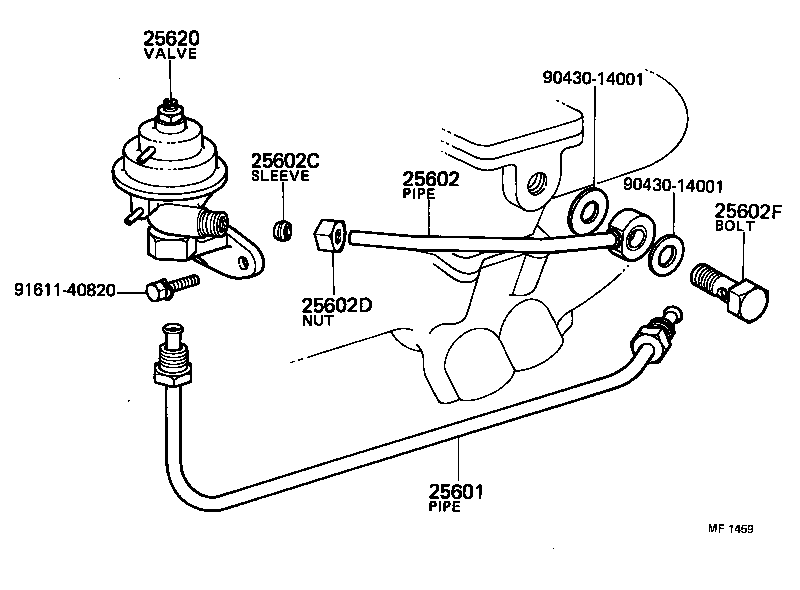 90402-18002 NUT, UNION(FOR EGR PIPE, NO.2) product image