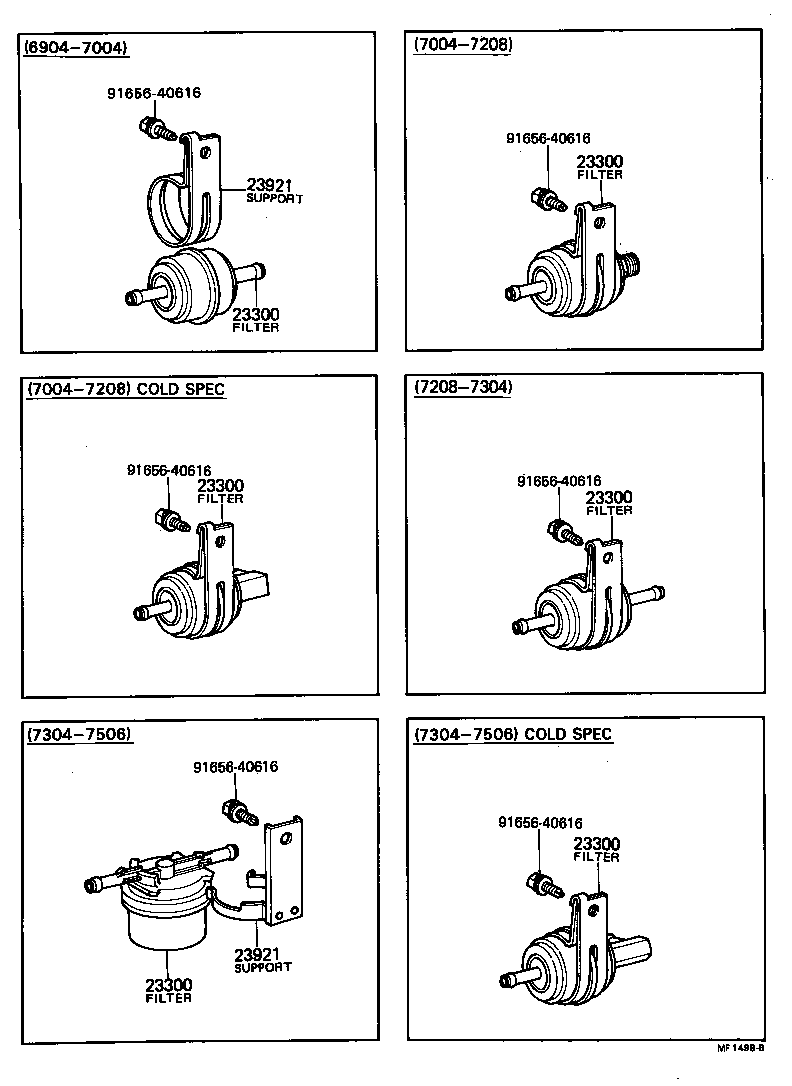 23030-11011 FILTER ASSY, FUEL product image