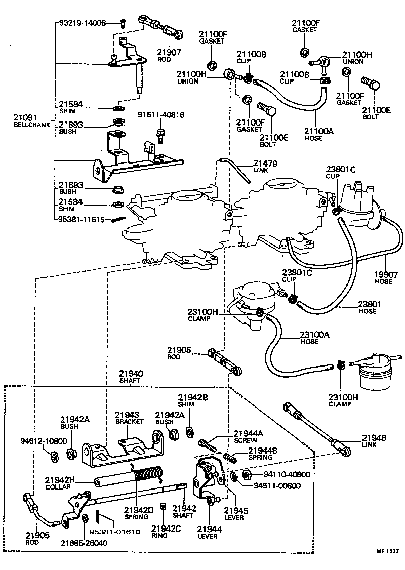 21462-26040 LEVER, ADJUSTING(FOR ACCELERATOR LINK SHAFT) product image