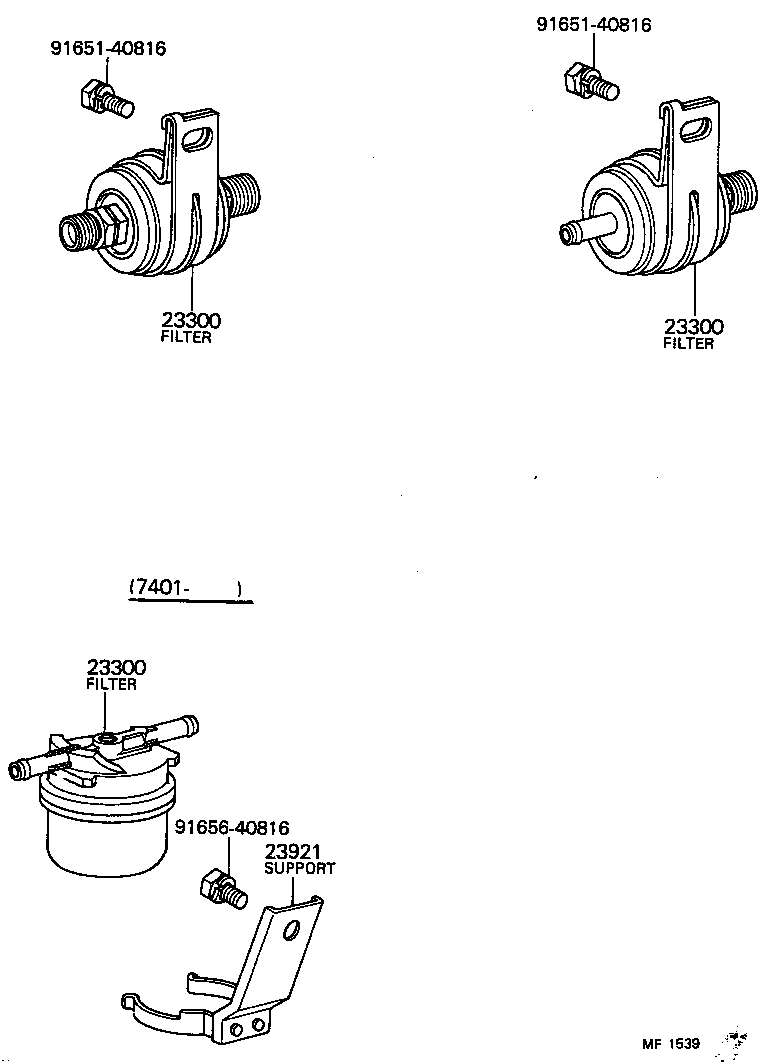 23030-25010 FILTER ASSY, FUEL product image