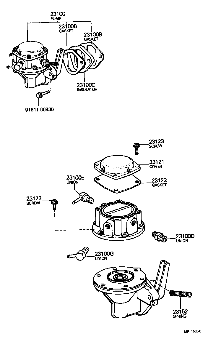 23100-39245 PUMP ASSY, FUEL product image