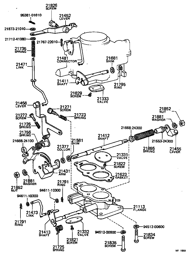21272-24100 SCREW, 1ST IDLE ADJUSTING product image