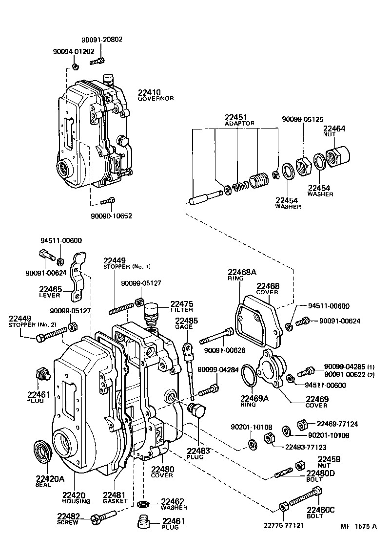 22771-77121 LEVER SUB-ASSY, SUPPORT product image