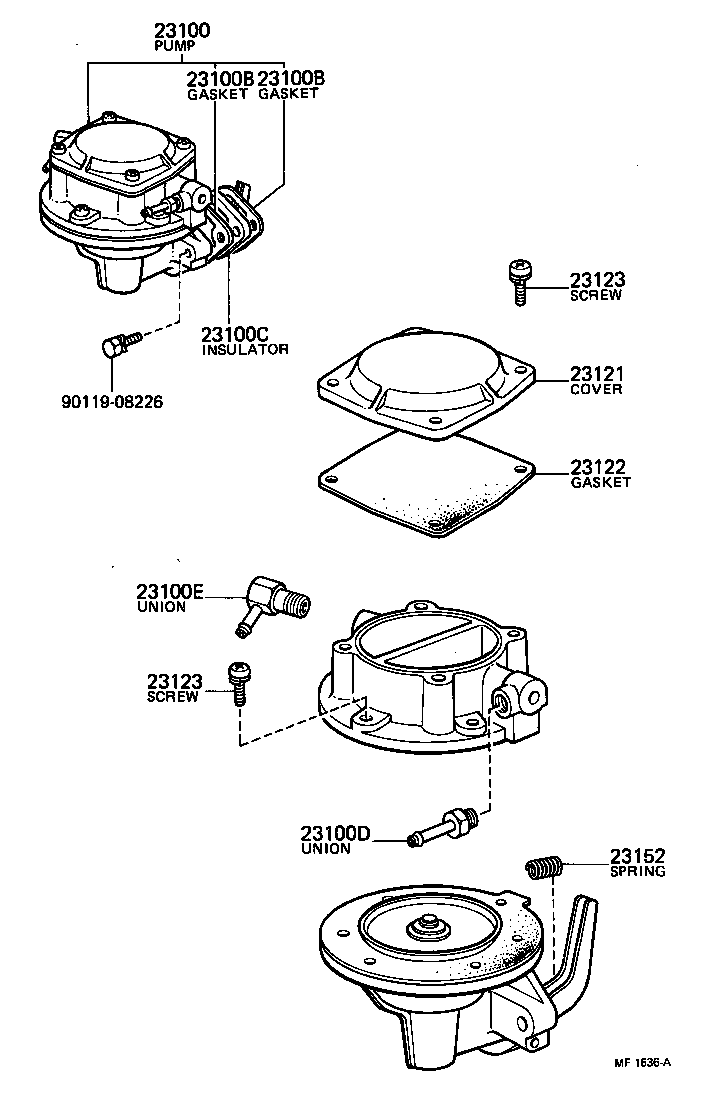 23100-29185 PUMP ASSY, FUEL product image