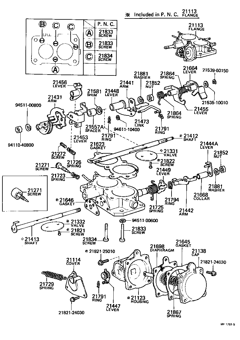 21273-40122 SCREW, THROTTLE ADJUSTING product image