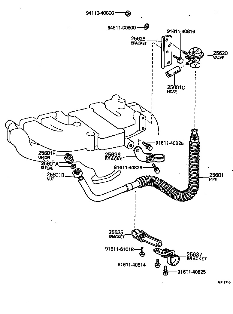 25607-31020 ADAPTER, EGR VALVE product image