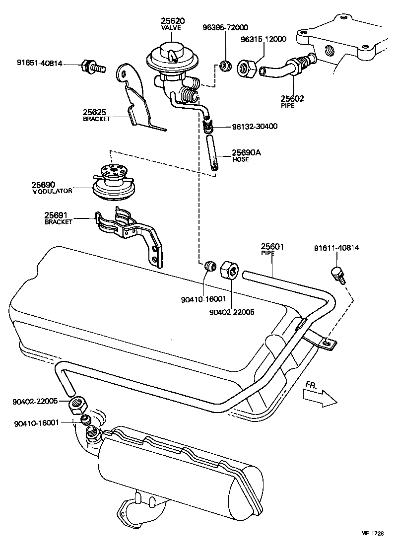 25690-52011 MODULATOR ASSY, EGR VACUUM product image