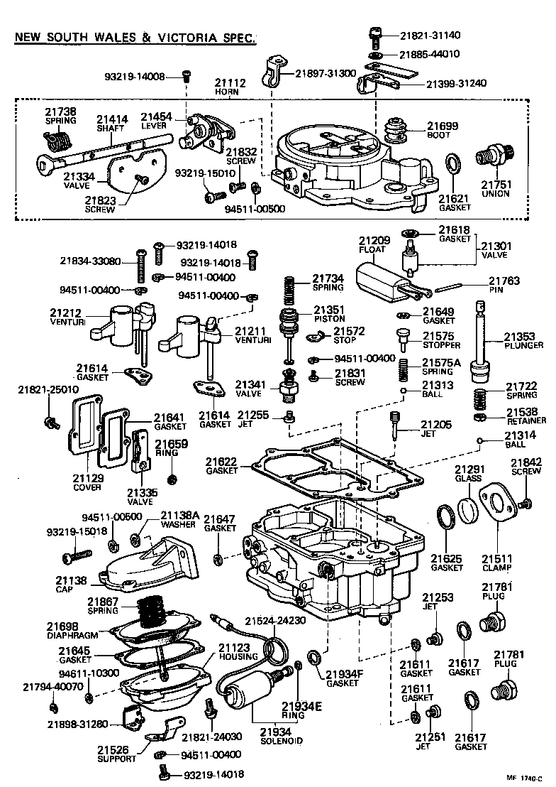 21272-34440 SCREW, 1ST IDLE ADJUSTING product image
