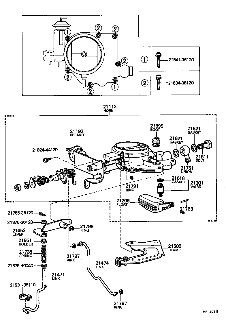 21272-34440 SCREW, 1ST IDLE ADJUSTING product image