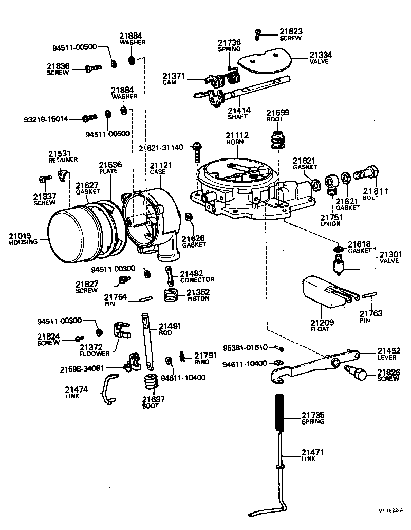 21015-45210 HOUSING SUB-ASSY, COIL product image