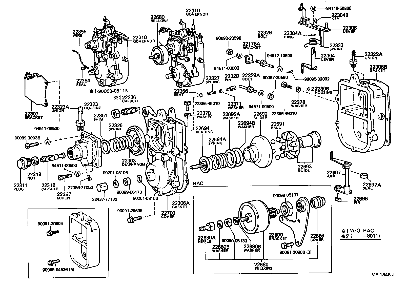 22310-77053 GOVERNOR ASSY, INJECTION PUMP product image