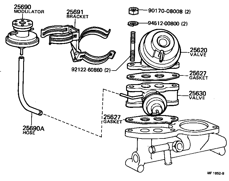 25629-15010 GASKET, EGR VALVE ADAPTER product image