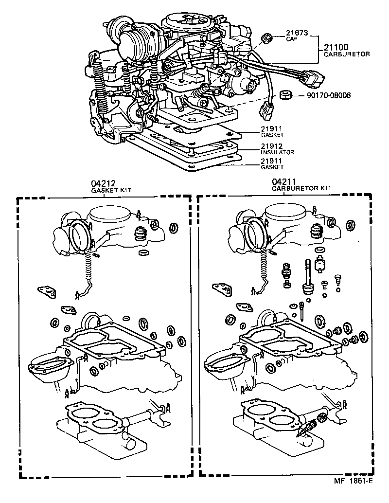 04211-63010 CARBURETOR KIT product image