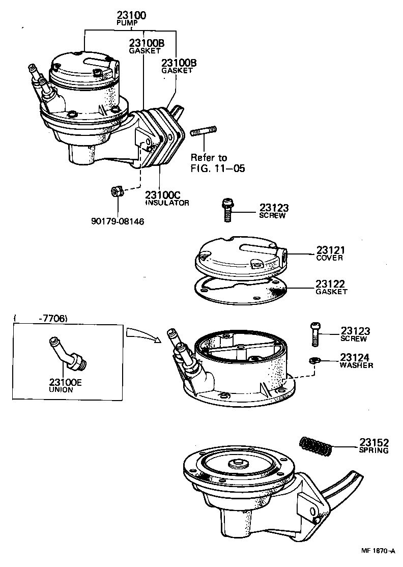 23100-49166 PUMP ASSY, FUEL product image