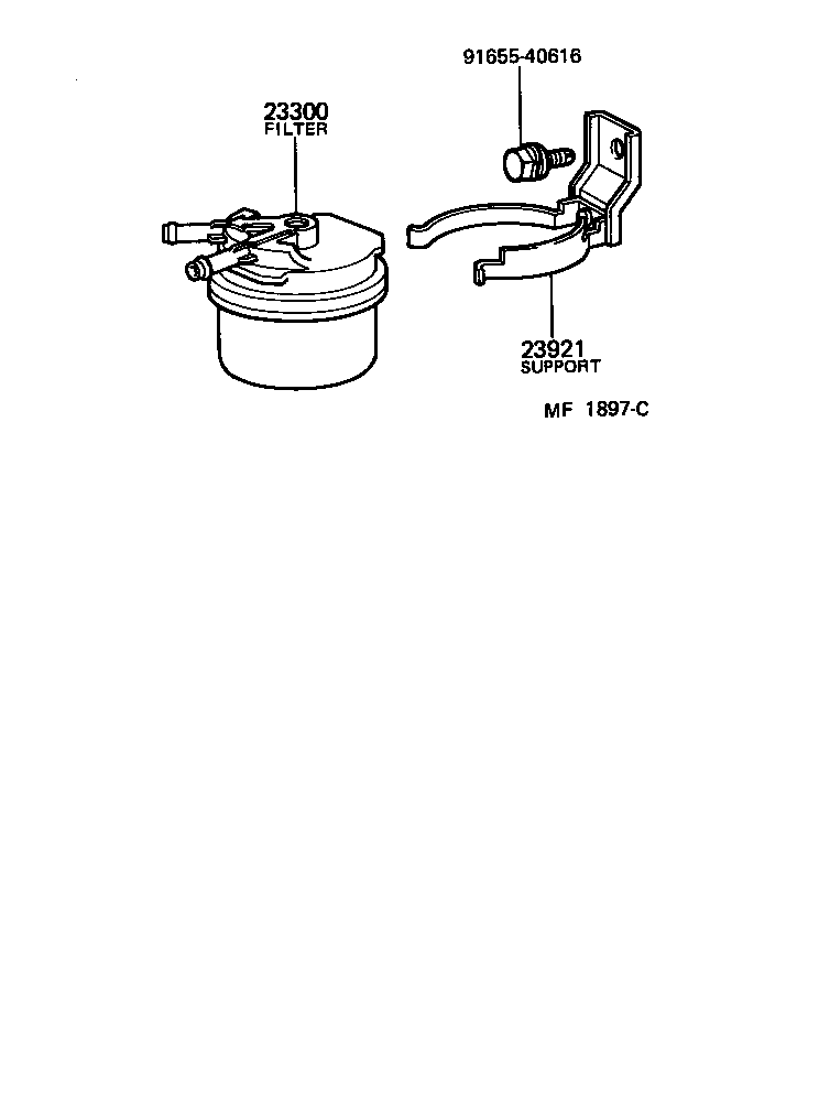23921-35030 SUPPORT, FUEL FILTER product image