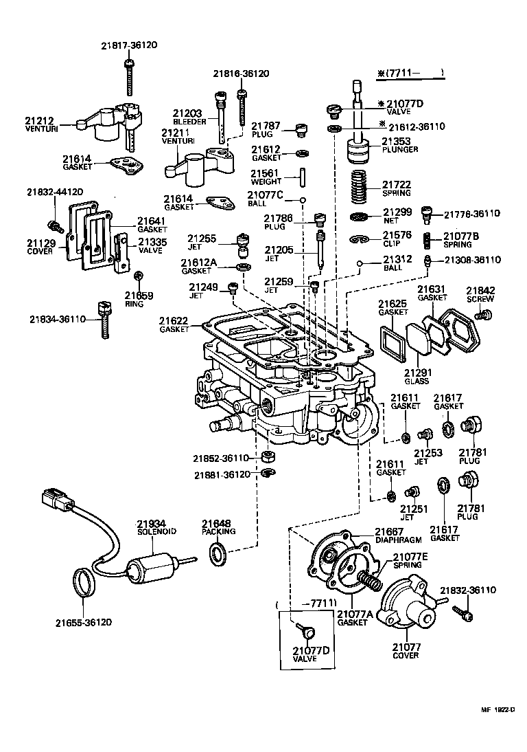 21272-34440 SCREW, 1ST IDLE ADJUSTING product image