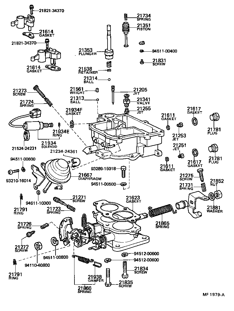 21272-24100 SCREW, 1ST IDLE ADJUSTING product image