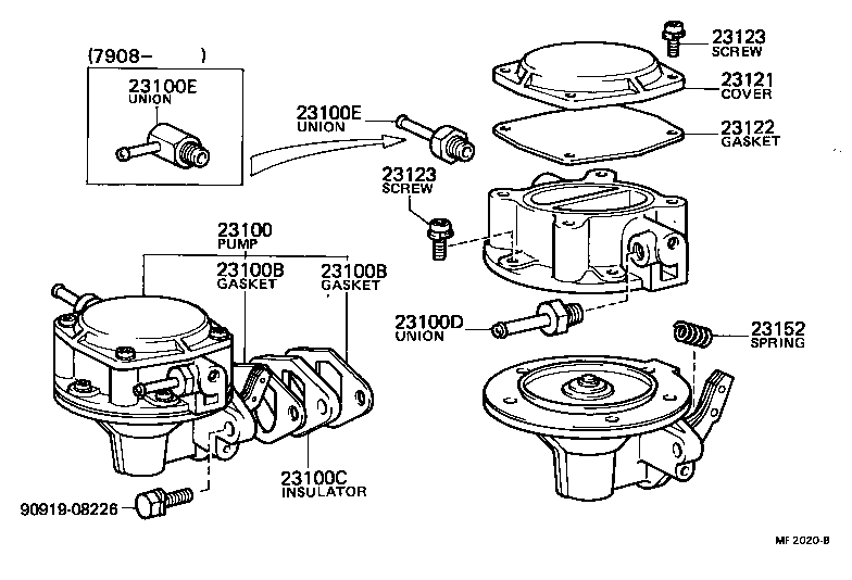 23100-29255 PUMP ASSY, FUEL product image