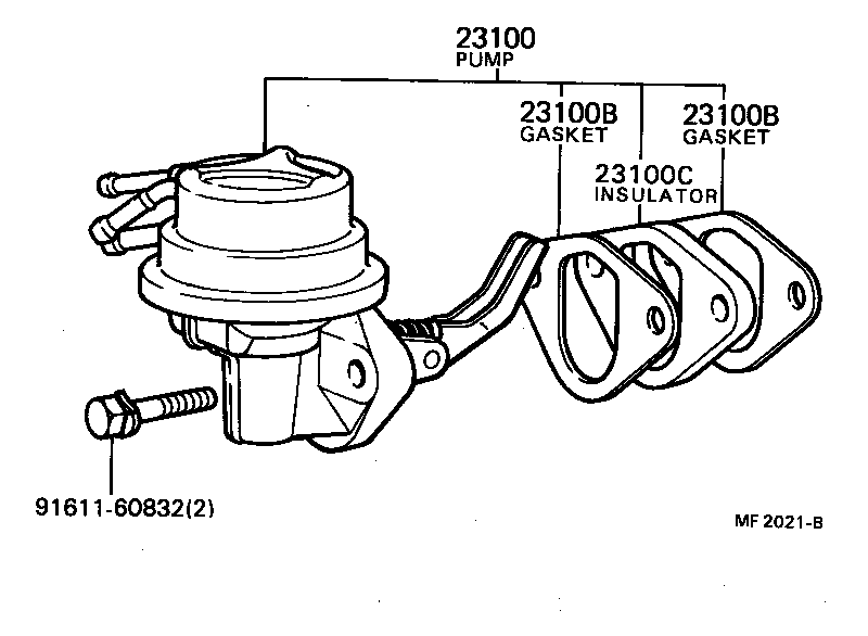 23100-29255 PUMP ASSY, FUEL product image