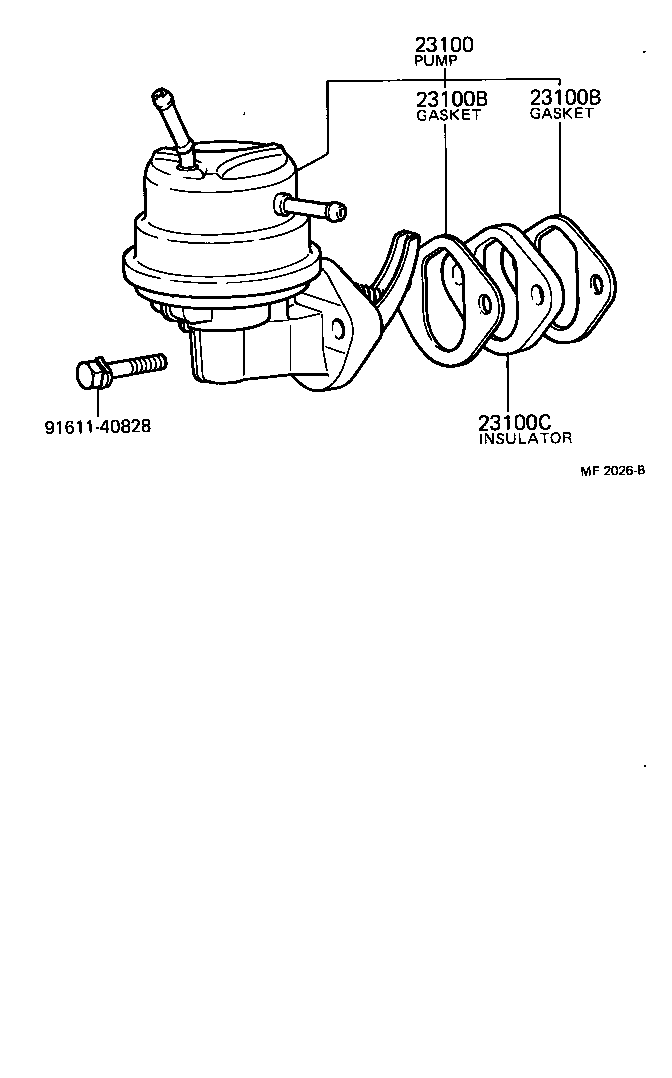 23100-39245 PUMP ASSY, FUEL product image