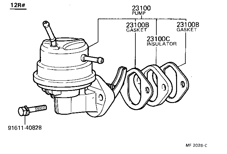 23100-29255 PUMP ASSY, FUEL product image