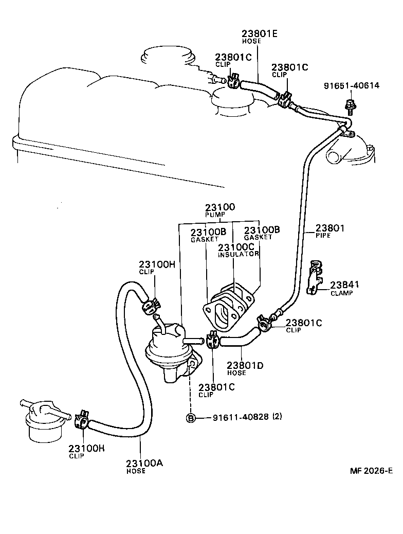 23100-79027 PUMP ASSY, FUEL product image