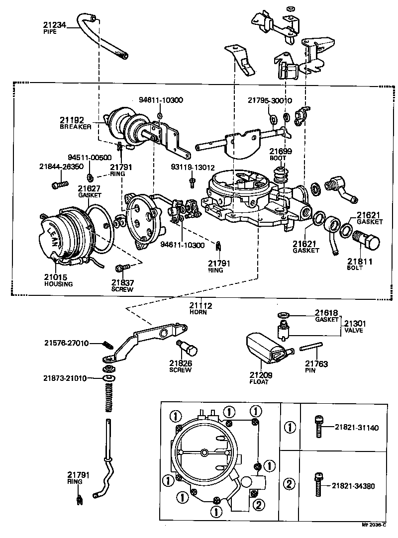 21012-24450 HORN, AIR product image