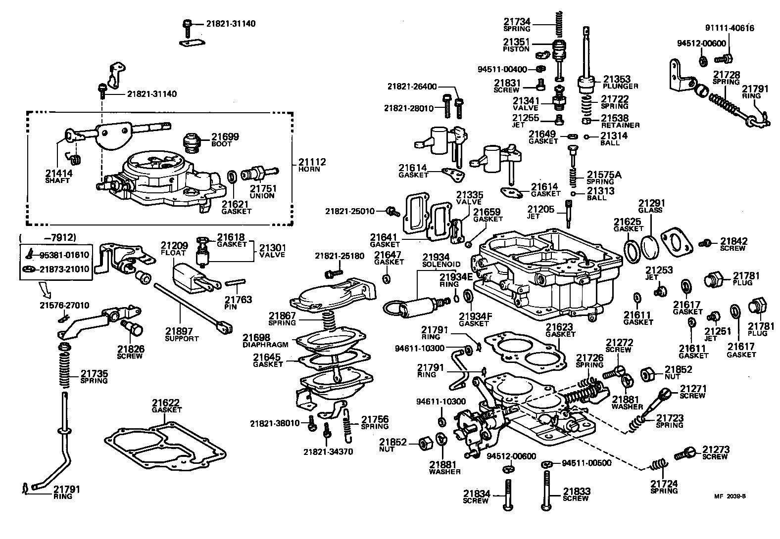21272-34440 SCREW, 1ST IDLE ADJUSTING product image
